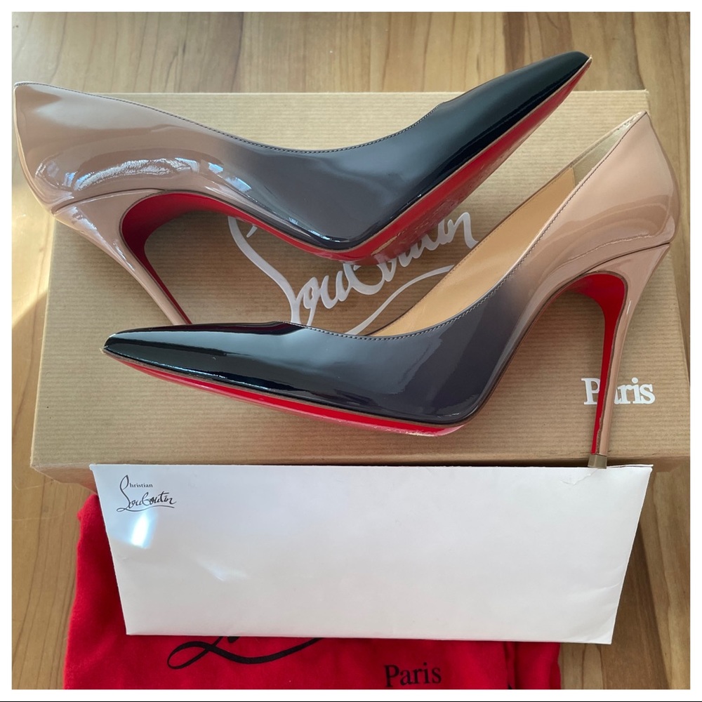 Christian Louboutin “Kate” pump black/beige fade